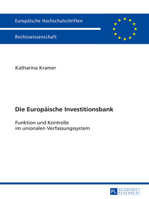 cover image of Die Europaeische Investitionsbank